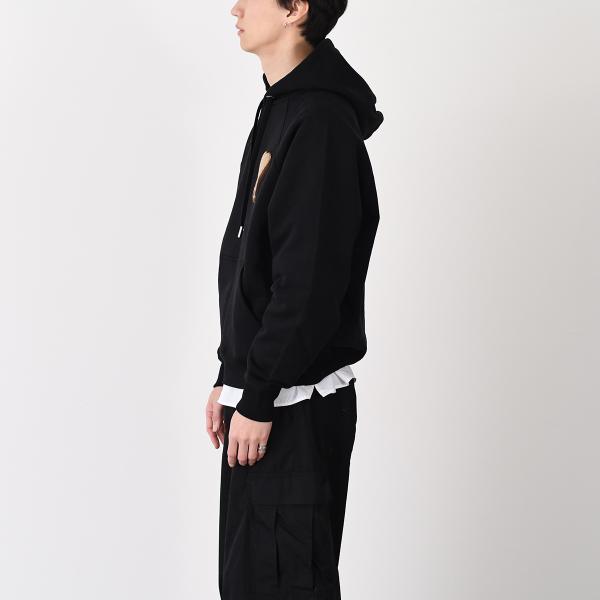 AMI PARIS AMI DE COEUR 코튼 플리스 파커 