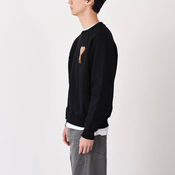 AMI PARIS AMI DE COEUR 코튼 플리스 스웨트셔츠 