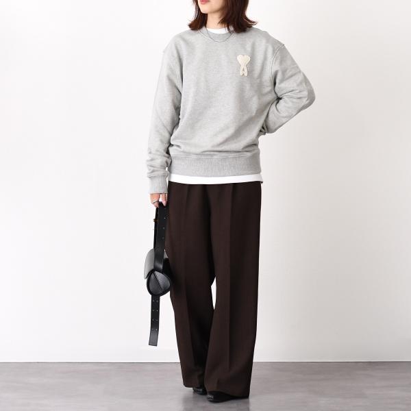 AMI PARIS Ami De Coeur ループバック ライトフリース ロングスリーブ スウェットシャツ