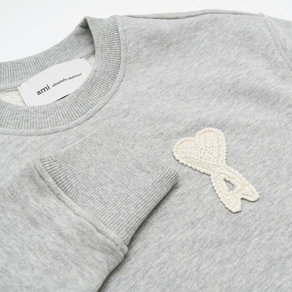 AMI PARIS Ami De Coeur ループバック ライトフリース ロングスリーブ スウェットシャツ