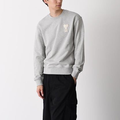 AMI PARIS Ami De Coeur ループバック ライトフリース ロングスリーブ スウェットシャツ