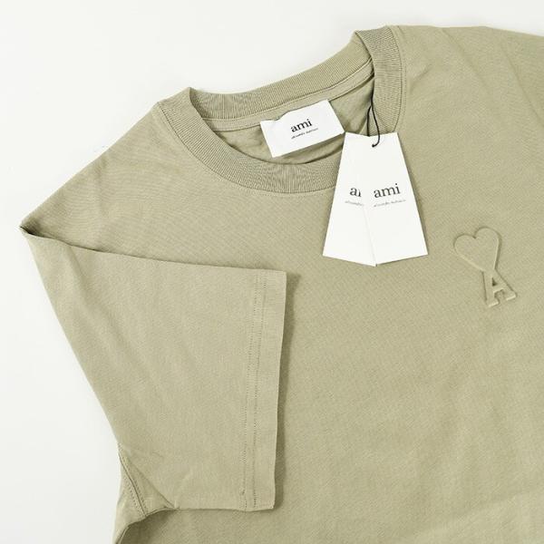 AMI PARIS Organic Cotton Heavy Jersey T-Shirt 