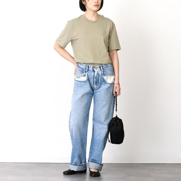 AMI PARIS Organic Cotton Heavy Jersey T-Shirt 