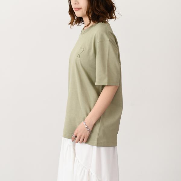 AMI PARIS オーガニックコットン ヘビージャージー Tシャツ