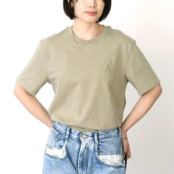 AMI PARIS Organic Cotton Heavy Jersey T-Shirt 