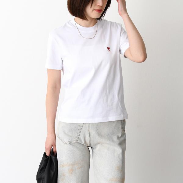 AMI PARIS Ami de Coeur コットンジャージー Tシャツ