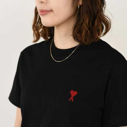 AMI PARIS Ami de Coeur コットンジャージー Tシャツ クラシックフィット