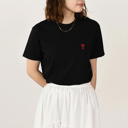 AMI PARIS Ami de Coeur コットンジャージー Tシャツ クラシックフィット