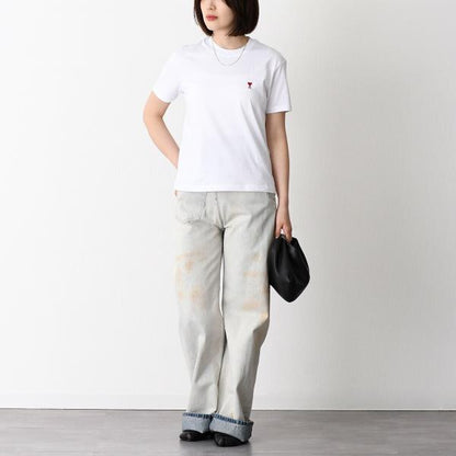 AMI PARIS Ami de Coeur コットンジャージー Tシャツ