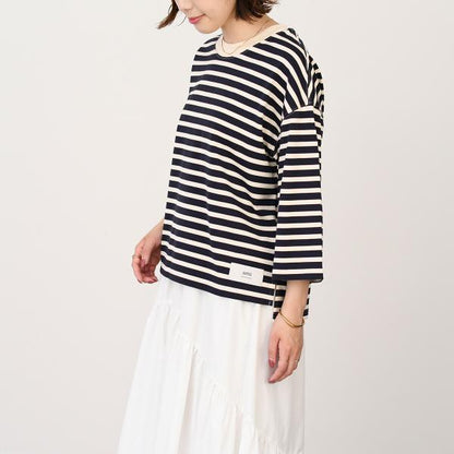AMI ALEXANDRE MATTIUSSI AMI DE COEUR Ami Paris Recycled Cotton Loose Striped T-Shirt 