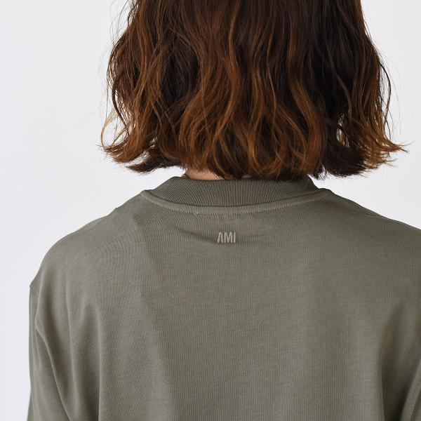 AMI PARIS AMI DE COEUR アミパリス Ami de Coeur オーガニックコットンジャージー Tシャツ ボクシーフィット