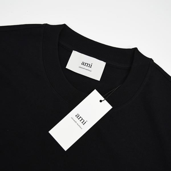 AMI PARIS AMI DE COEUR アミパリス Ami de Coeur オーガニックコットンジャージー Tシャツ ボクシーフィット