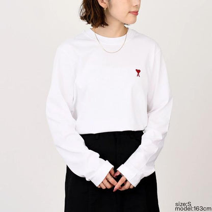 AMI PARIS AMI DE COEUR ロングスリーブ Tシャツ