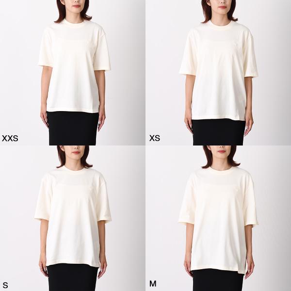 AMI PARIS AMI DE COEUR Ami de Coeur ヘビーコットンジャージー エンボス Tシャツ ボクシーフィット