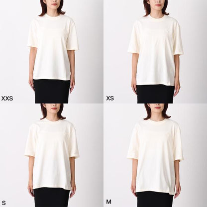 AMI PARIS AMI DE COEUR Ami de Coeur ヘビーコットンジャージー エンボス Tシャツ ボクシーフィット