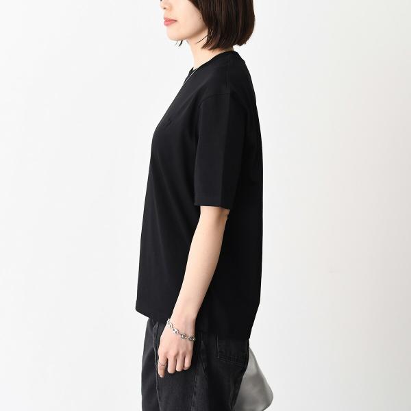 AMI PARIS AMI DE COEUR Ami de Coeur ヘビーコットンジャージー エンボス Tシャツ ボクシーフィット