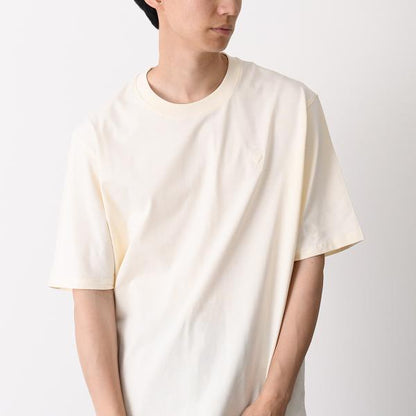 AMI PARIS AMI DE COEUR Ami de Coeur ヘビーコットンジャージー エンボス Tシャツ ボクシーフィット