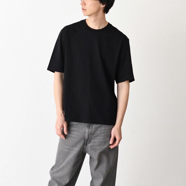 AMI PARIS AMI DE COEUR Ami de Coeur ヘビーコットンジャージー エンボス Tシャツ ボクシーフィット
