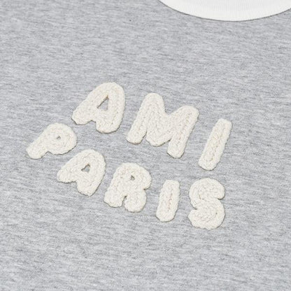 AMI ALEXANDRE MATTIUSS ニットパッチ クラシックフィットTシャツ
