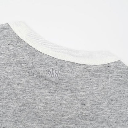 AMI ALEXANDRE MATTIUSS ニットパッチ クラシックフィットTシャツ