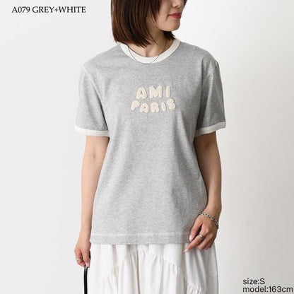 AMI ALEXANDRE MATTIUSS ニットパッチ クラシックフィットTシャツ
