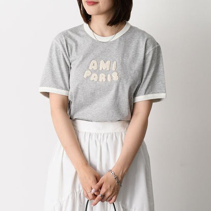 AMI ALEXANDRE MATTIUSS ニットパッチ クラシックフィットTシャツ