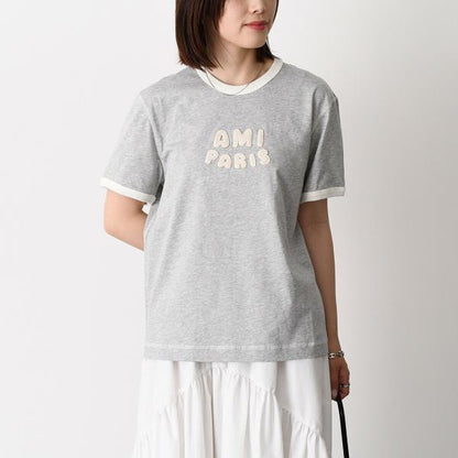 AMI ALEXANDRE MATTIUSS ニットパッチ クラシックフィットTシャツ