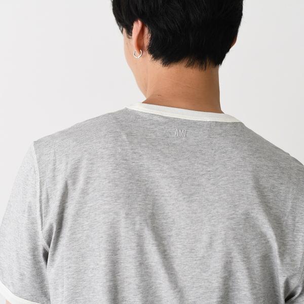 AMI PARIS ニットパッチ クラシックフィットTシャツ