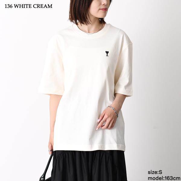 AMI PARIS AMI DE COEUR Place Des Victoires プリント ヘビーコットンジャージー Tシャツ