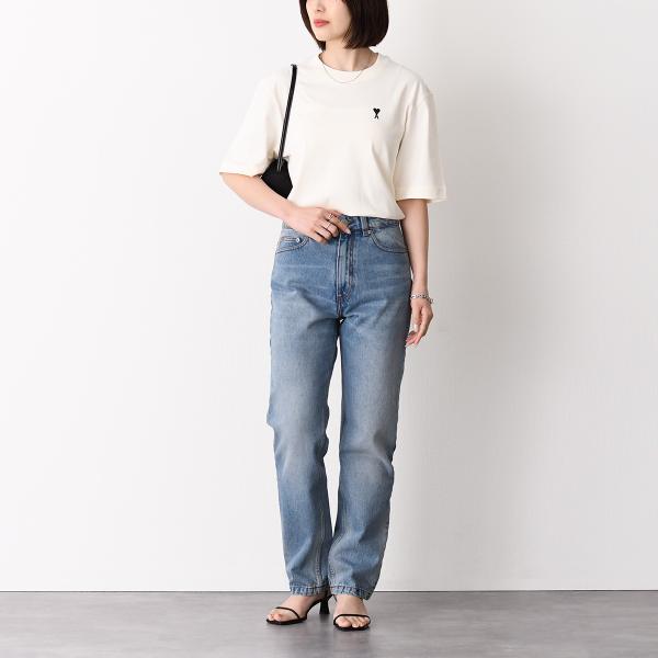 AMI PARIS AMI DE COEUR Place Des Victoires プリント ヘビーコットンジャージー Tシャツ