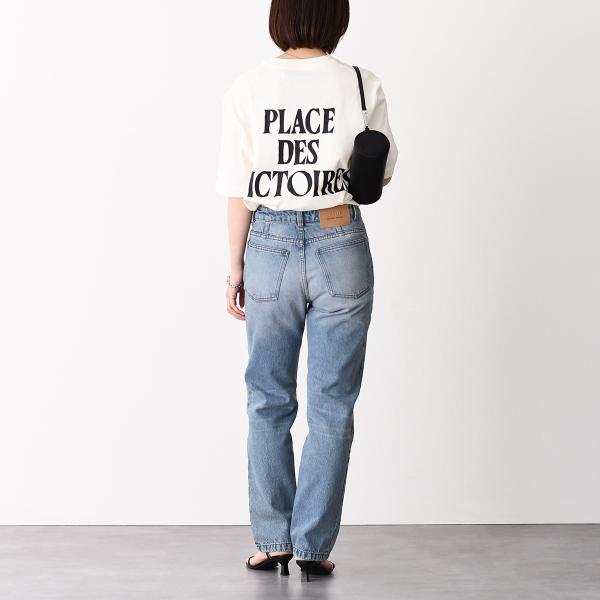 AMI PARIS AMI DE COEUR Place Des Victoires プリント ヘビーコットンジャージー Tシャツ