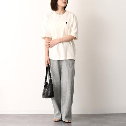 AMI PARIS AMI DE COEUR Place Des Victoires プリント ヘビーコットンジャージー Tシャツ