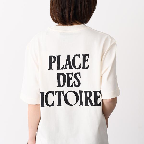 AMI PARIS AMI DE COEUR Place Des Victoires プリント ヘビーコットンジャージー Tシャツ