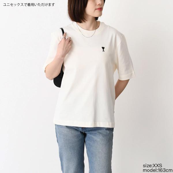 AMI PARIS AMI DE COEUR Place Des Victoires プリント ヘビーコットンジャージー Tシャツ