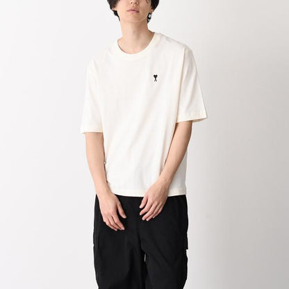 AMI PARIS AMI DE COEUR Place Des Victoires プリント ヘビーコットンジャージー Tシャツ