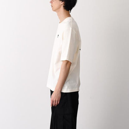 AMI PARIS AMI DE COEUR Place Des Victoires プリント ヘビーコットンジャージー Tシャツ