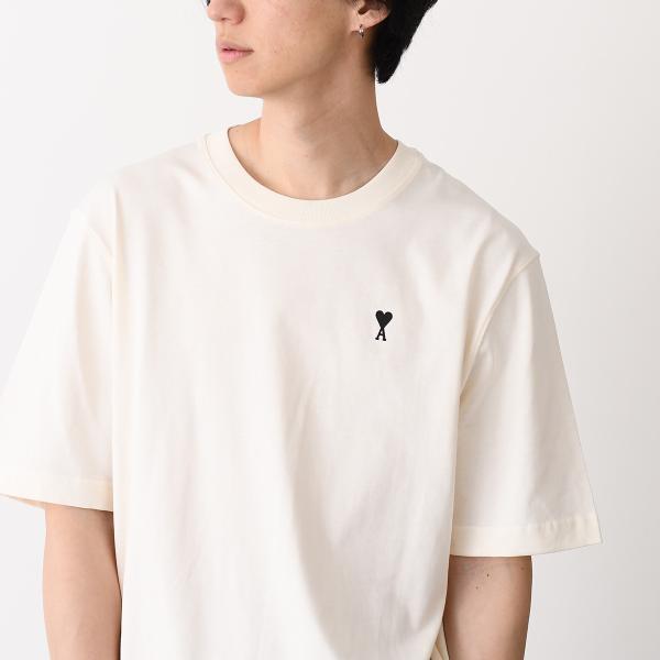 AMI PARIS AMI DE COEUR Place Des Victoires プリント ヘビーコットンジャージー Tシャツ