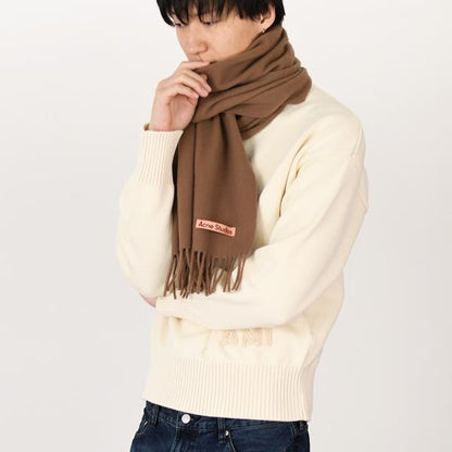 ACNE STUDIOS フリンジウールスカーフ - ナロー