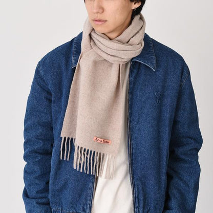 ACNE STUDIOS フリンジウールスカーフ - スキニー