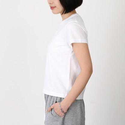 Alexander Wang 퍼플 로고 코튼 저지 티셔츠 