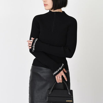Alexander Wang Long Sleeve Ruffled Turtleneck 