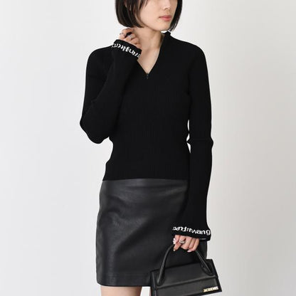 Alexander Wang Long Sleeve Ruffled Turtleneck 