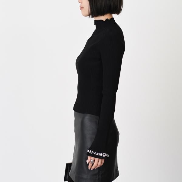 Alexander Wang Long Sleeve Ruffled Turtleneck 
