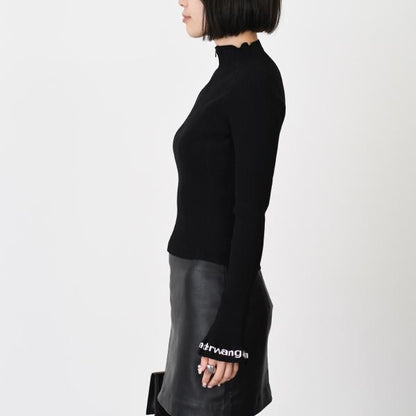 Alexander Wang Long Sleeve Ruffled Turtleneck 