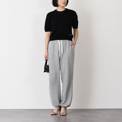 Alexander Wang Cropped Short Sleeve Crew Neck T-Shirt 
