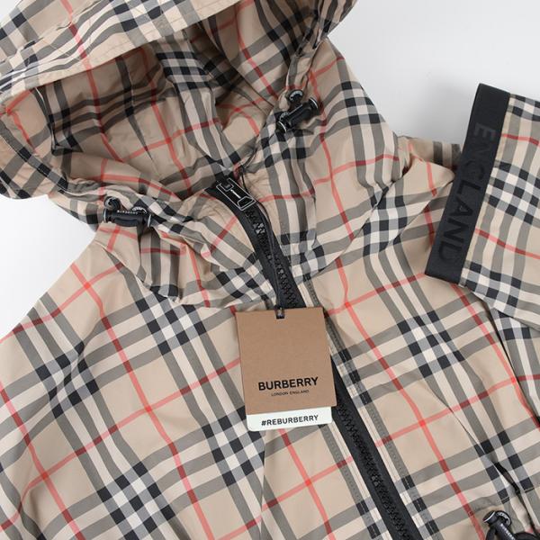 BURBERRY チェック ドローストリング ジャケット