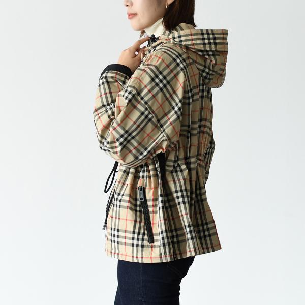 BURBERRY チェック ドローストリング ジャケット