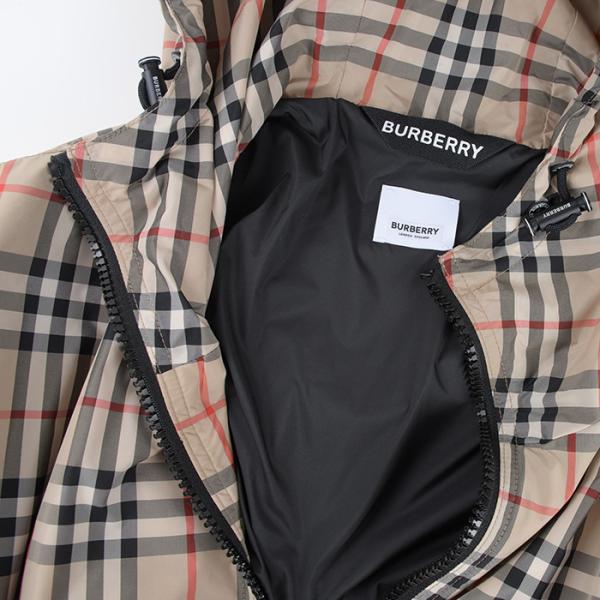 BURBERRY チェック ドローストリング ジャケット