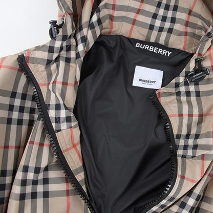 BURBERRY チェック ドローストリング ジャケット