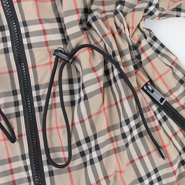 BURBERRY チェック ドローストリング ジャケット